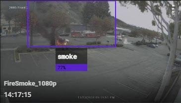 smoke detection security camera