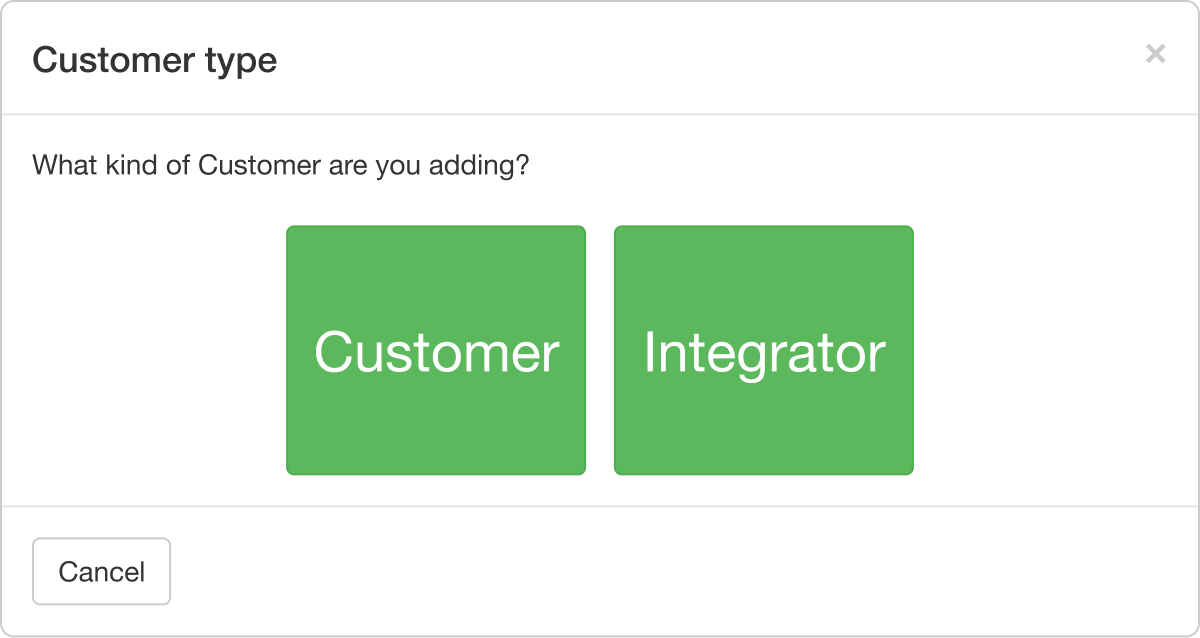 cloud video management admin panel customer type